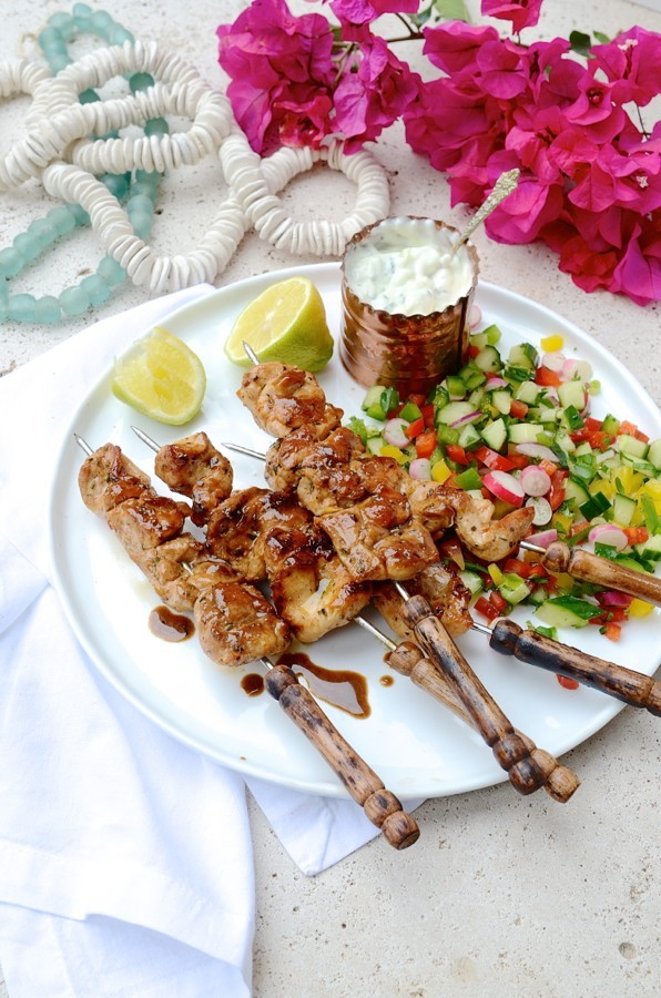 Greek Chicken kebabs| Bibbyskitchen braai day recipes
