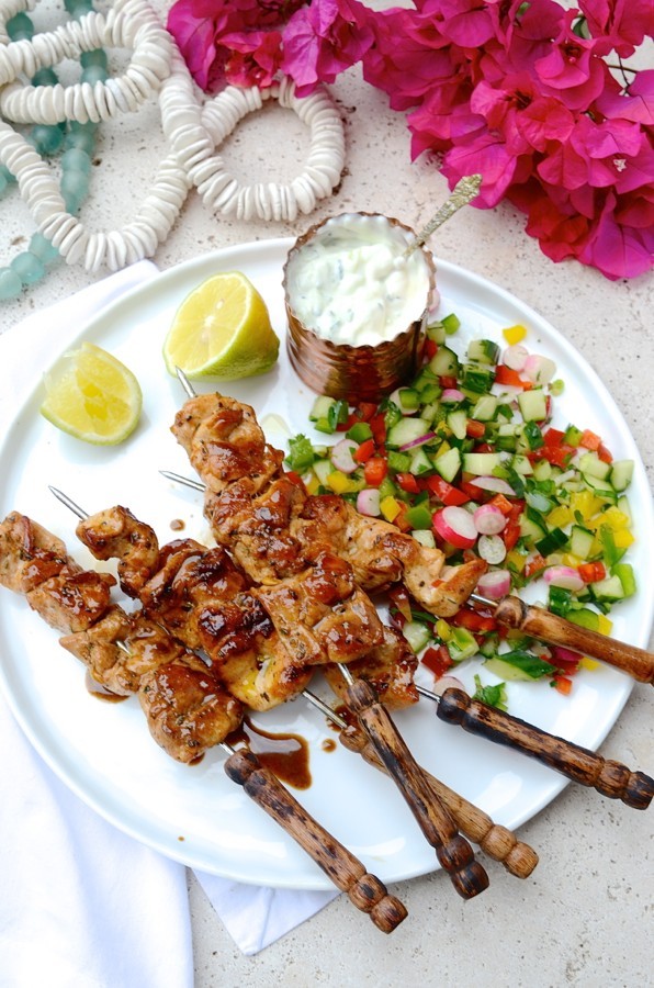 Greek Chicken kebabs| Bibbyskitchen braai day recipes