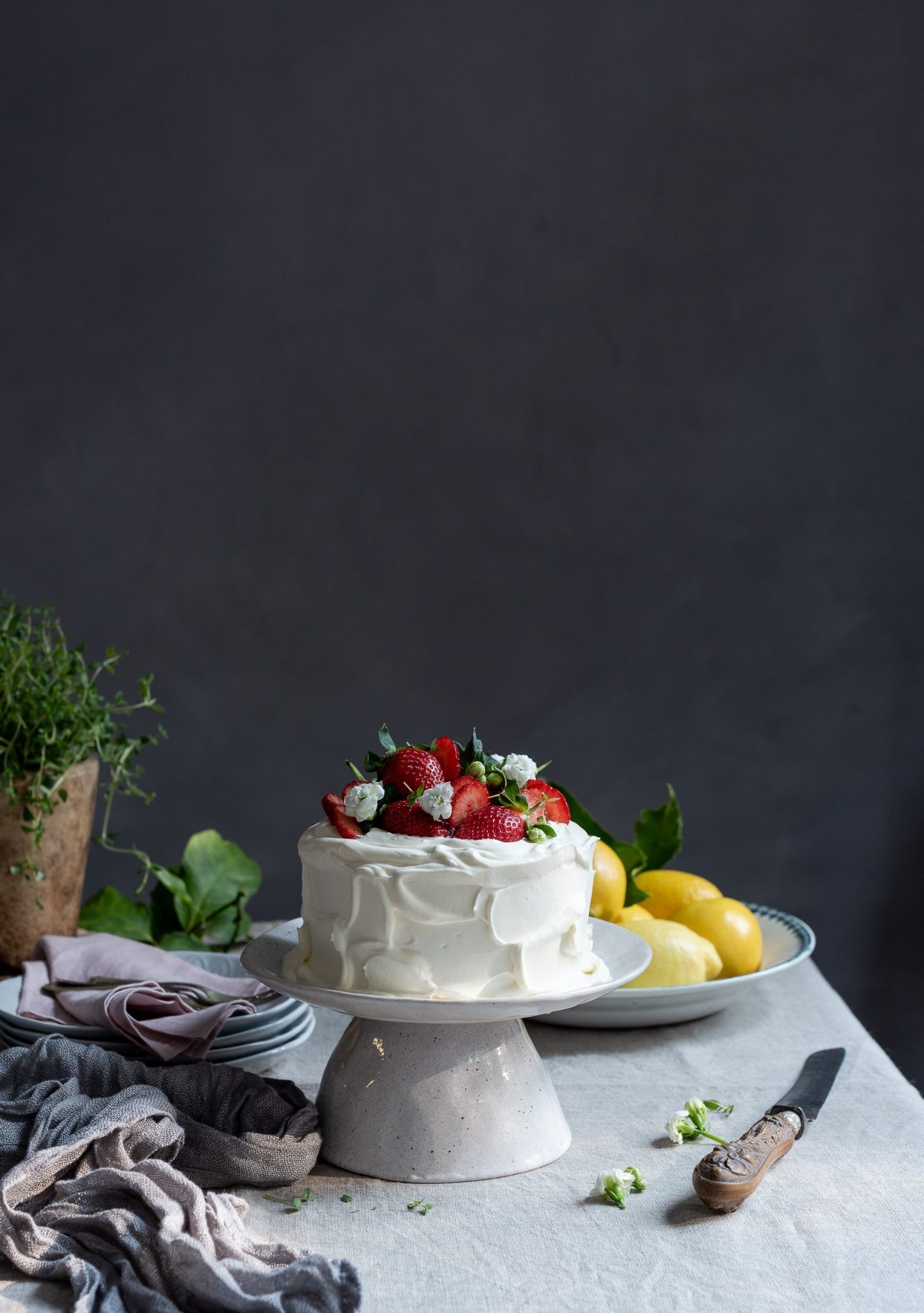 Lemon curd cream cake | Bibbyskitchen recipes | Cake Friday