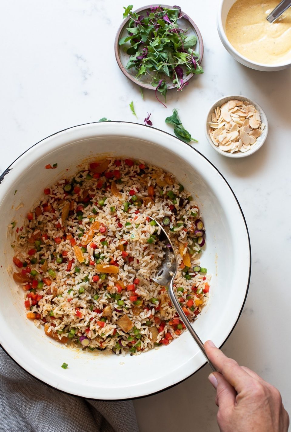 Wild rice salad with sweet peppers | Bibbyskitchen salad recipes