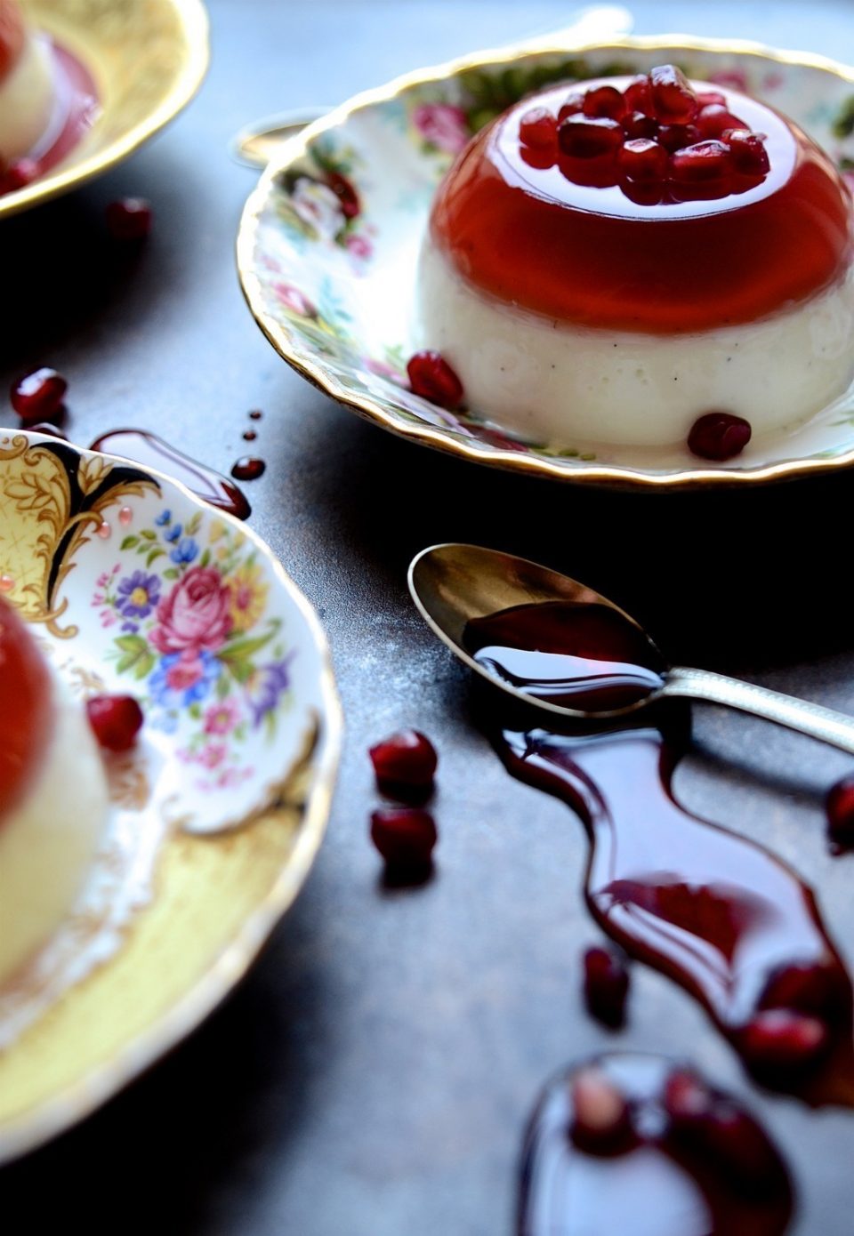 Pomegranate jelly and yoghurt pannacotta | Bibbyskitchen recipes