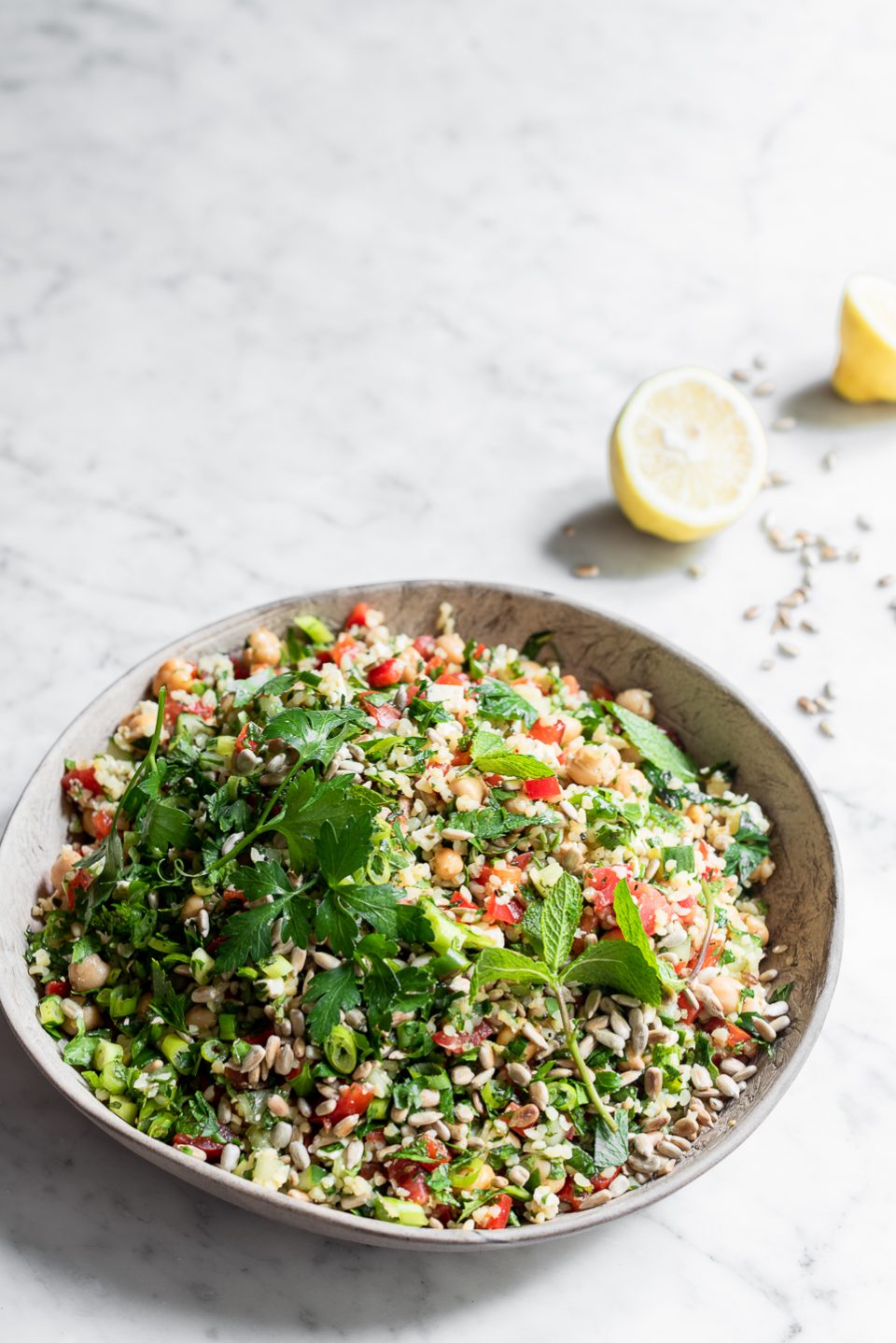 Tabbouleh bulgur wheat salad | Bibby's Kitchen recipes