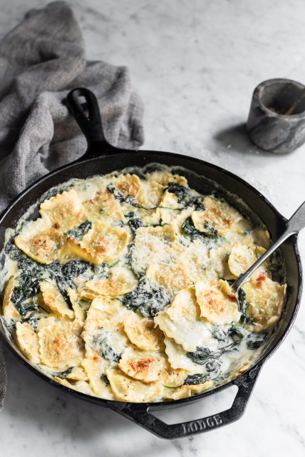 Spinach Ravioli and Gorgonzola Bake | Bibbyskitchen recipes