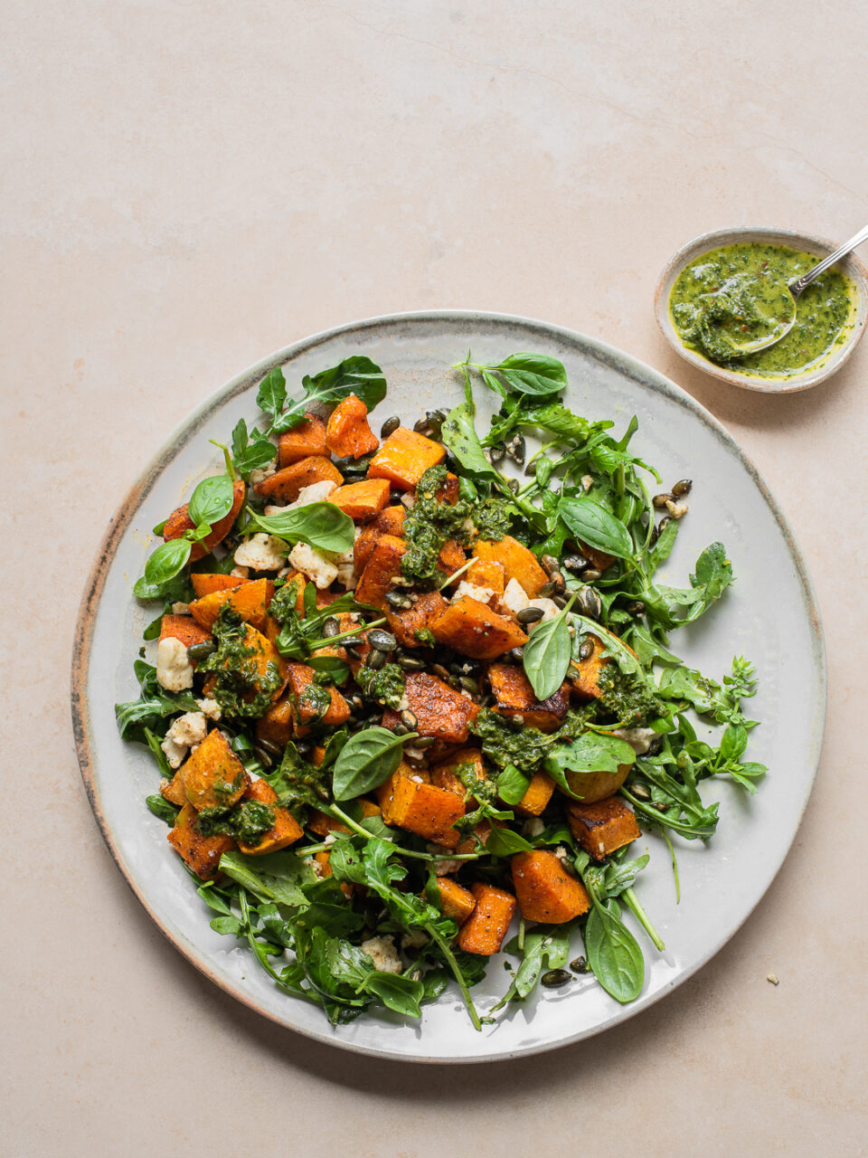 Roast Butternut Salad with Chimichurri