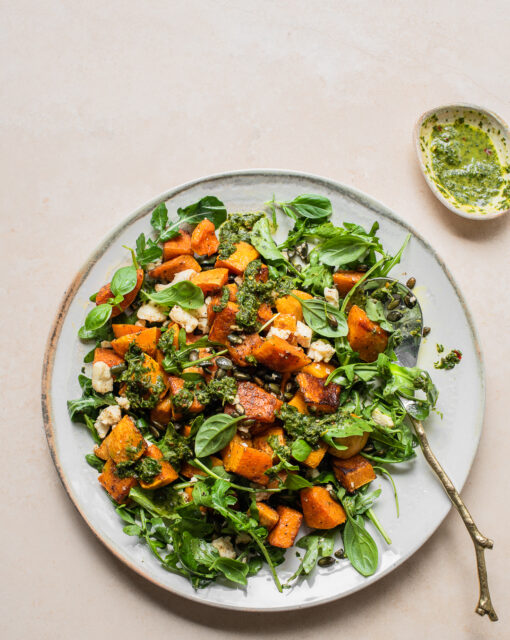 Roast Butternut Salad with Chimichurri