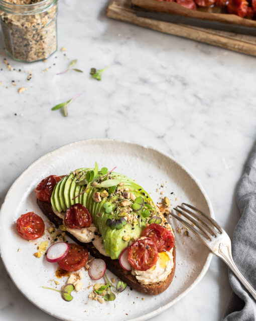 Middle Eastern avocado toast