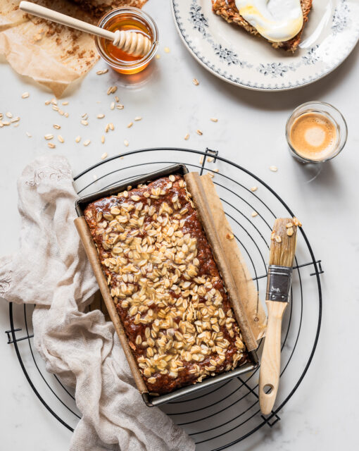 Oat and apple breakfast bread